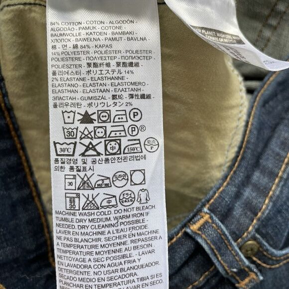 LEVIS Jeans Womens 31 Perfectly Slimming 512 Straight-Leg Denim Blue Stretch - Picture 7 of 8